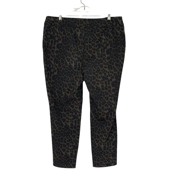 Soft Surroundings Once a Leopard Print Ponte Pants XL Petite - Picture 3 of 11
